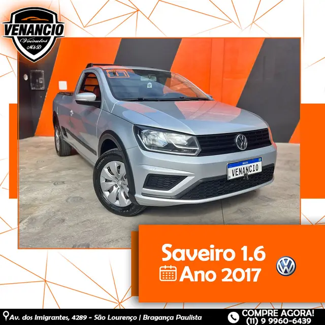 Carro Volkswagen Saveiro 2017 Trendline 1.6 MSI CS (Flex)