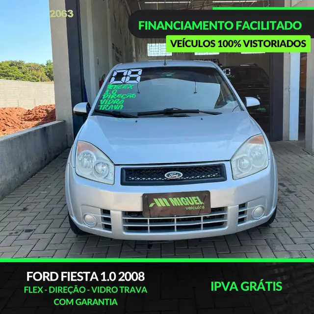 Carro Ford Fiesta Hatch 2008 First 1.0 (Flex)
