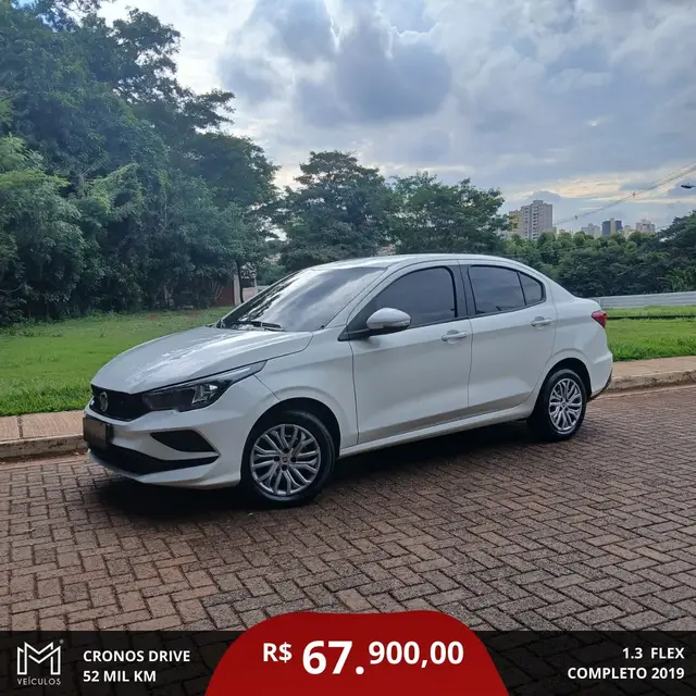 Carro Fiat Cronos 2019 1.3 Drive Firefly GSR (Flex)