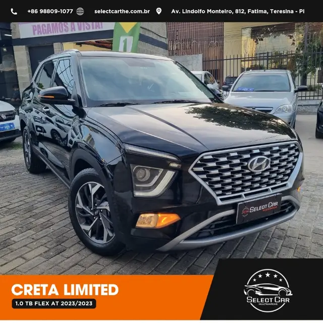 Carro Hyundai Creta 2023 Limited 1.0 Turbo (Aut) (Flex)