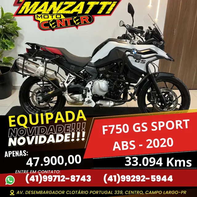 Moto BMW F 750 GS 2020 Sport