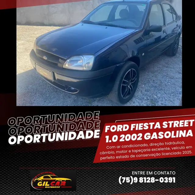 Carro Ford Fiesta Sedan 2002 Street 1.0 MPi