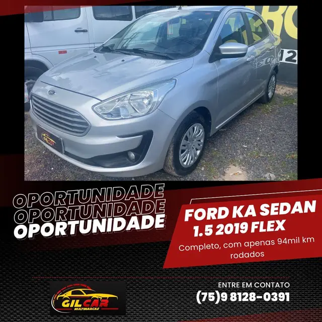 Carro Ford Ka Sedan 2019 SE 1.5 12v (Flex)