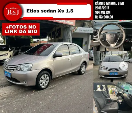 Carro Toyota Etios 2017 XS 1.5 (Flex)