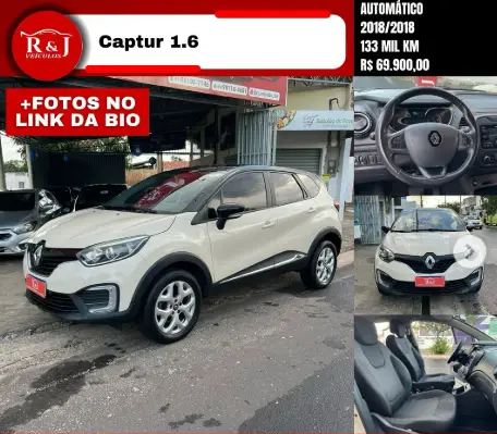 Carro Renault Captur 2018 Zen 1.6 16v SCe CVT (Flex)
