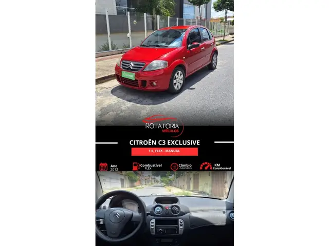 Carro Citroën C3 2012 Exclusive 1.6 VTI 120 (Flex) (Aut)