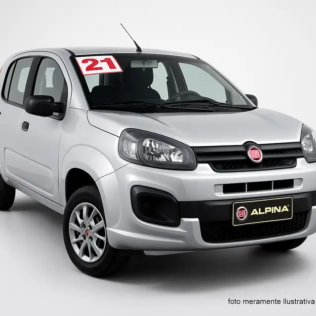 Carro Fiat Uno 2021 Attractive 1.0