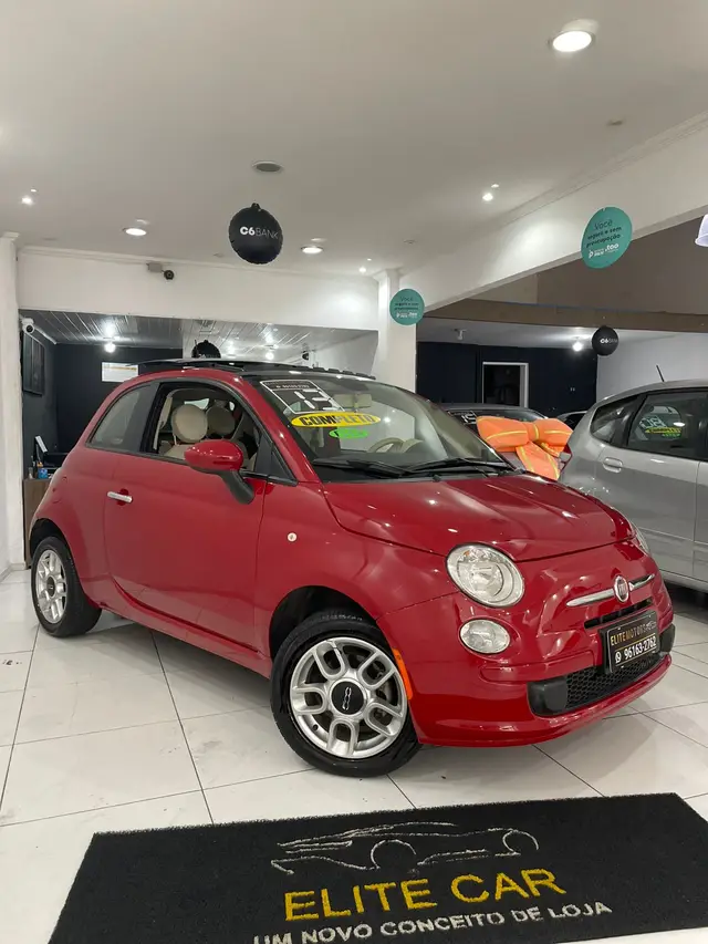 Carro Fiat 500 2013 Cult Dualogic 1.4 8V