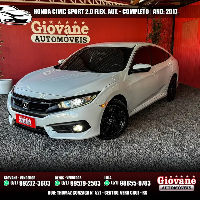 Carro Honda Civic 2017 Sport 2.0 i-VTEC CVT