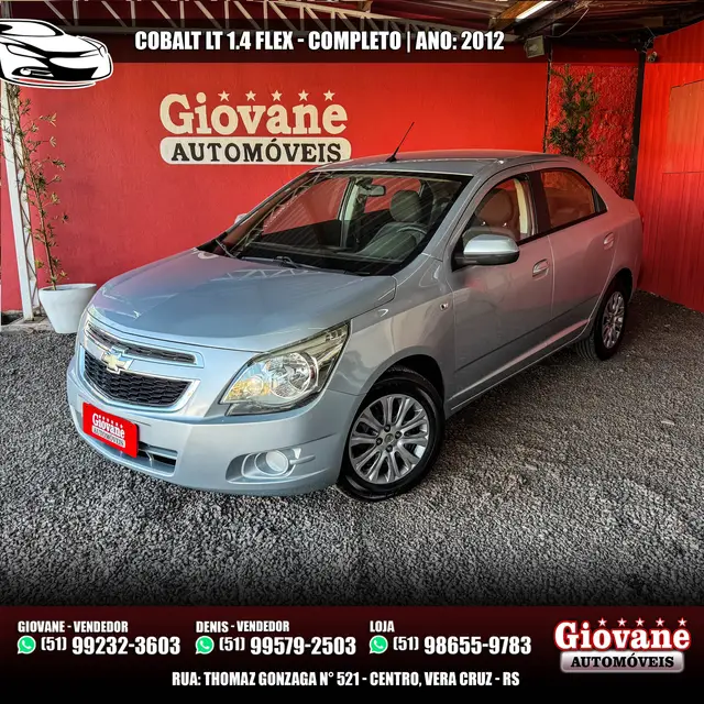 Carro Chevrolet Cobalt 2012 LT 1.4 8V (Flex)