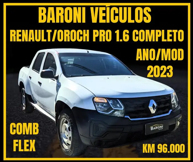 Carro Renault Oroch 2023 Pro 1.6 (Flex)