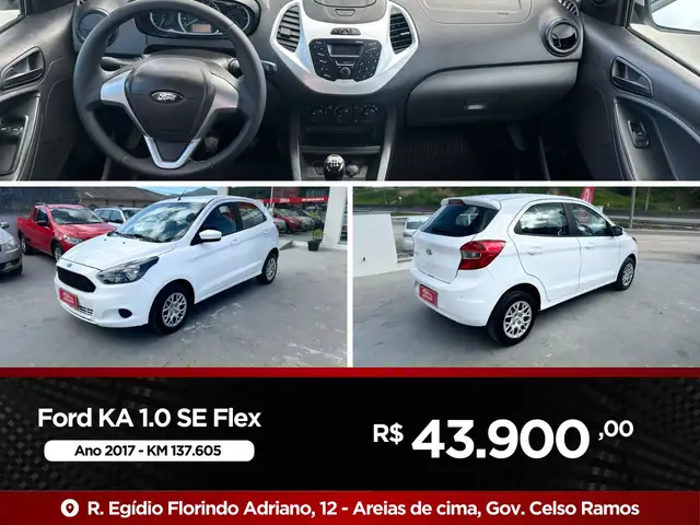 Carro Ford Ka 2017 1.0 SE Plus (Flex)