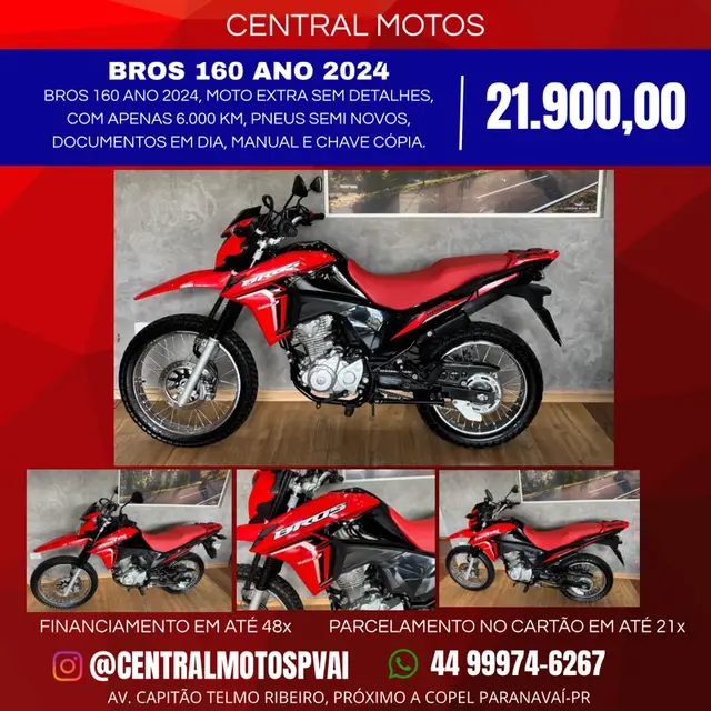 Carro Honda NXR 160 2024 Bros ESDD