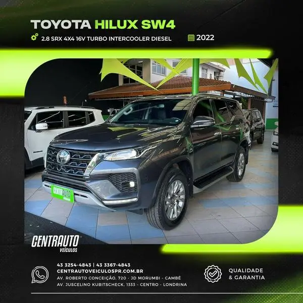 Carro Toyota Hilux SW4 2022 GRS 2.8 TB 4x4 Diesel Automatico