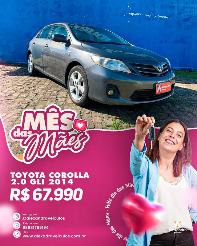 Carro Toyota Corolla 2014 Sedan 1.8 Dual VVT-i GLI (flex)