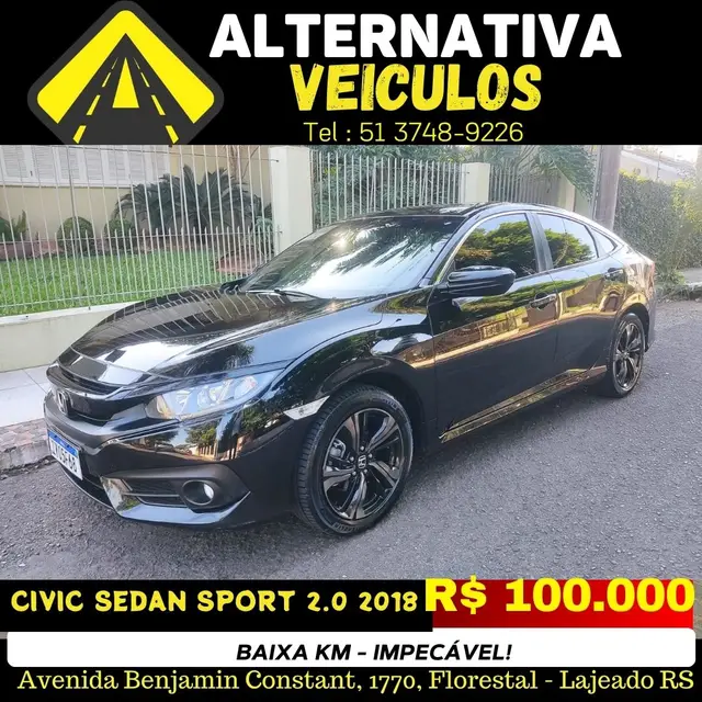 Carro Honda Civic 2018 Sport 2.0 i-VTEC