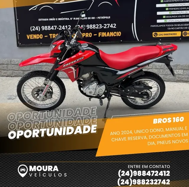 Carro Honda NXR 160 2024 Bros ABS