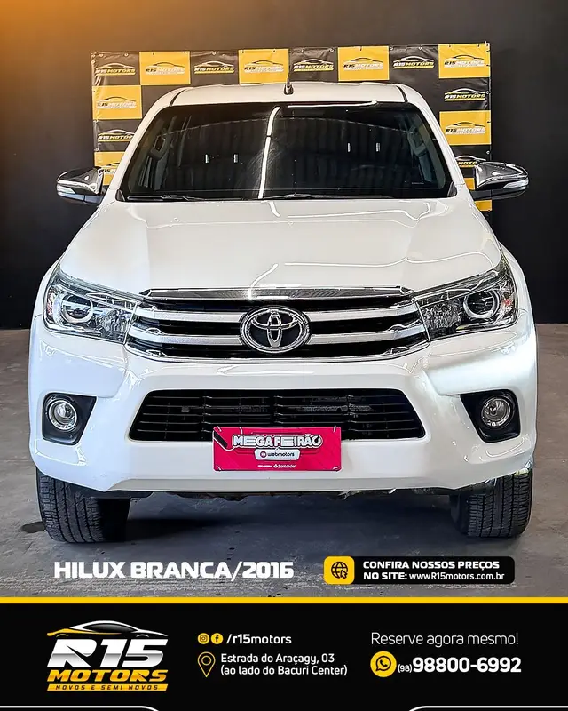 Carro Toyota Hilux Cabine Dupla 2016 Hilux 2.8 TDI SRX CD 4x4 (Aut)