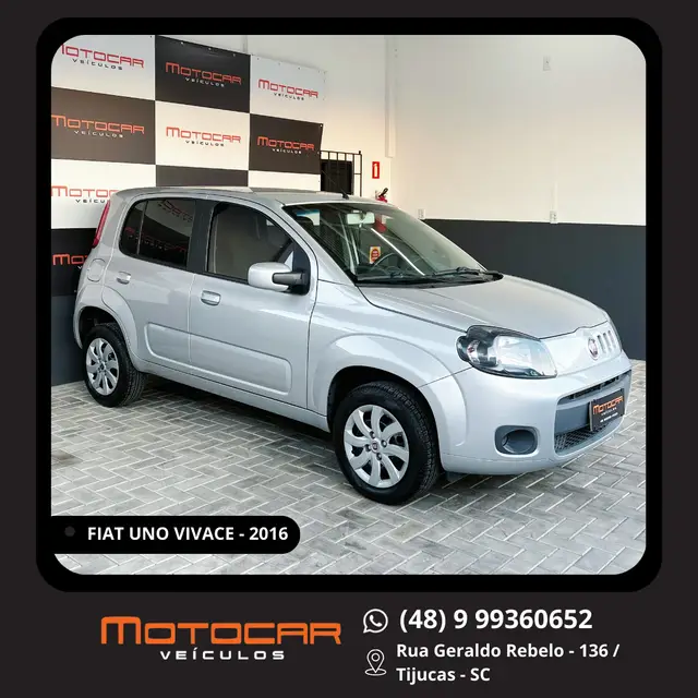 Carro Fiat Uno 2016 Vivace 1.0 8V (Flex) 4p