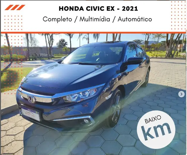 Carro Honda Civic 2021 EX 2.0 i-VTEC CVT