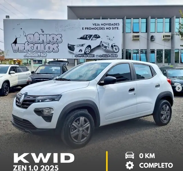 Carro Renault Kwid 2025 Zen 1.0 12v SCe (Flex)