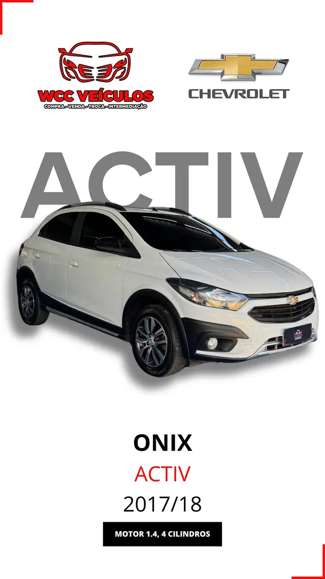 Carro Chevrolet Onix 2018 1.4 Activ SPE/4