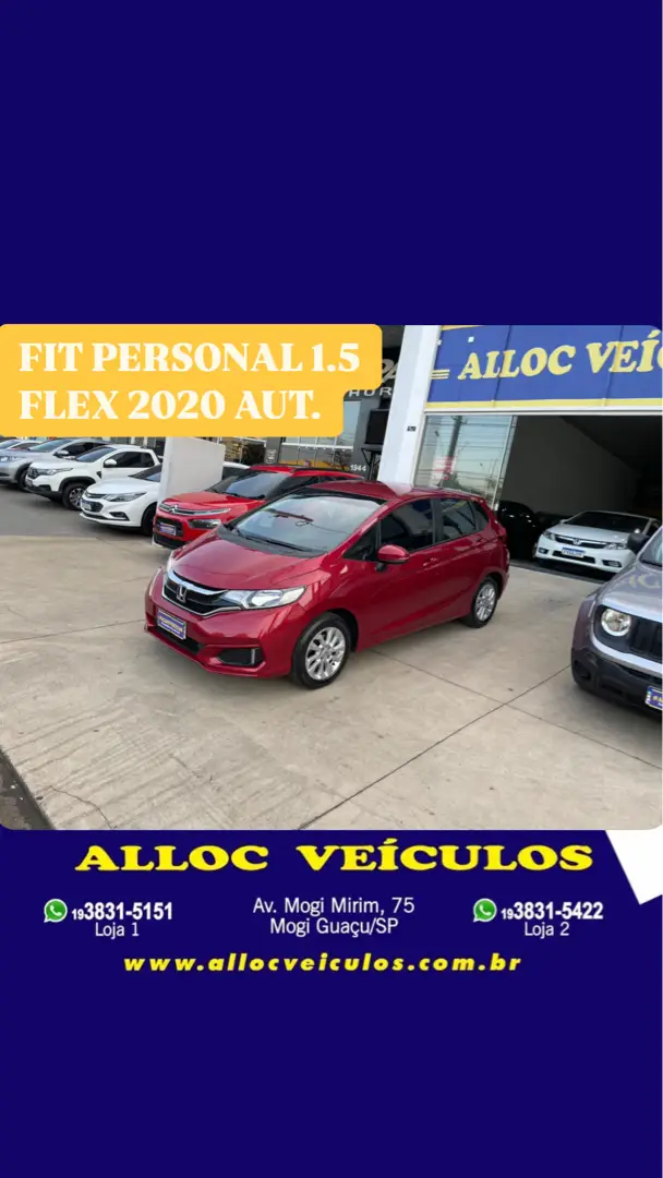 Carro Honda Fit 2020 1.5 16v Personal CVT (Flex)