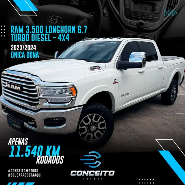 Carro RAM 3500 2024 Limited Longhorn 6.7 4x4