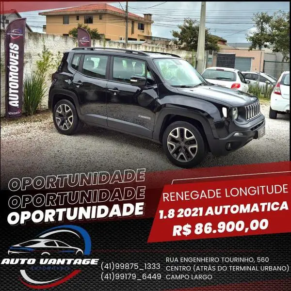 Carro Jeep Renegade 2021 Longitude 1.8 4x2 (Aut) (Flex)