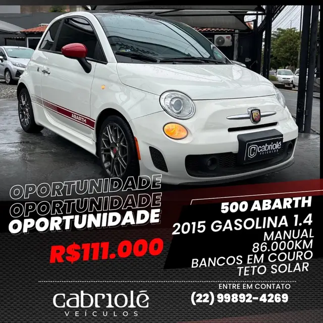 Carro Fiat 500 2015 Abarth 1.4 Multiair