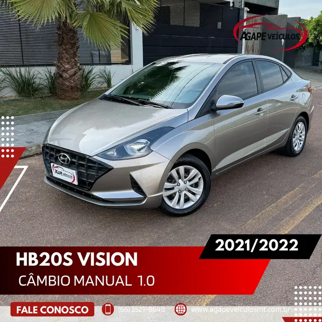 Carro Hyundai HB20S 2022 1.0 Vision (Flex)