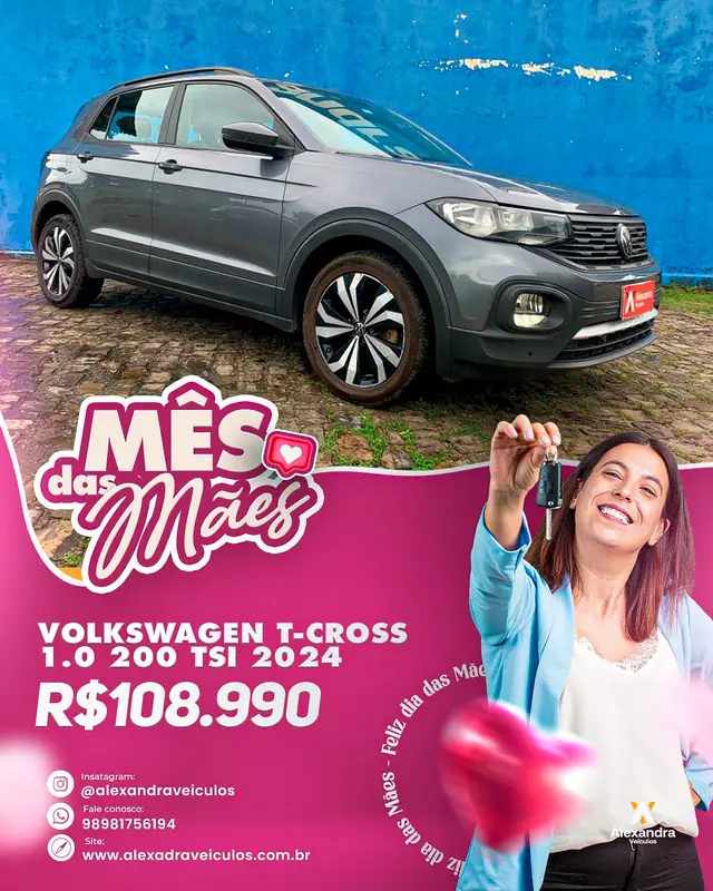 Carro Volkswagen T-Cross 2024 1.0 200 TSI 12V (Aut) (Flex)