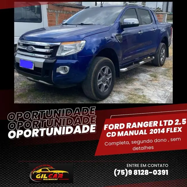 Carro Ford Ranger Cabine Dupla 2014 Ranger 2.5 Flex 4x2 CD Limited