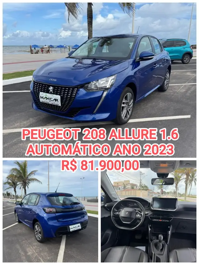 Carro Peugeot 208 2023 Allure 1.6 (Flex) (Aut)
