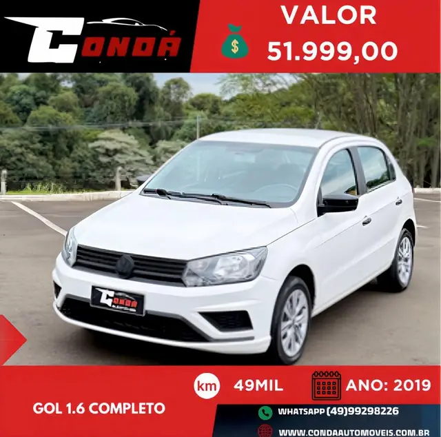 Carro Volkswagen Gol 2019 1.6 MSI (Flex)