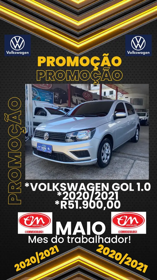 Carro Volkswagen Gol 2021 1.0 12v (Flex)
