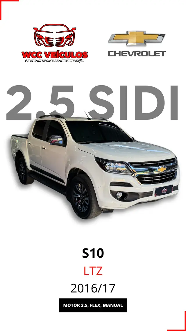 Carro Chevrolet S10 Cabine Dupla 2017 S10 2.5 ECOTEC SIDI LTZ 4x2 (Cabine Dupla)