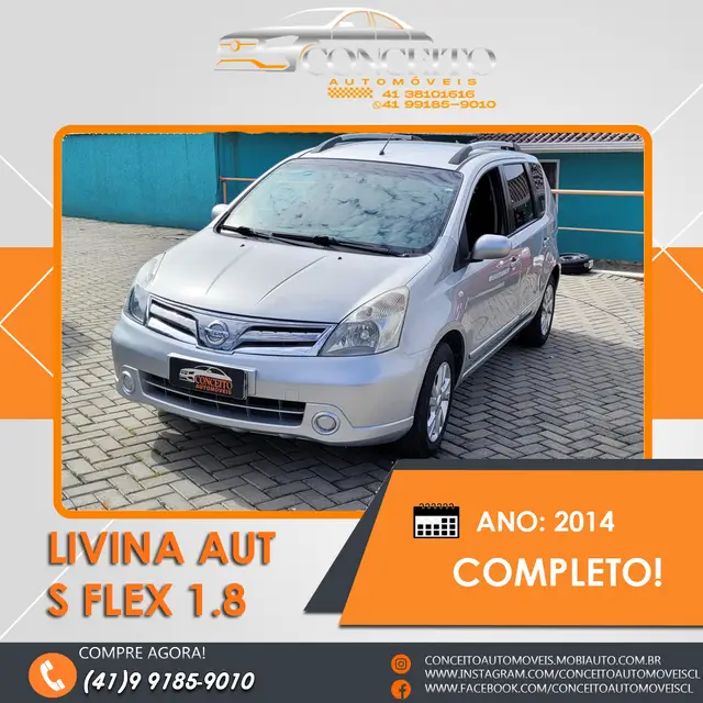 Carro Nissan Livina 2014 S 1.8 16V (flex) (aut)