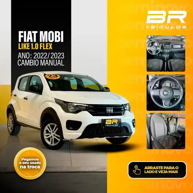 Carro Fiat Mobi 2023 Like 1.0 (Flex)