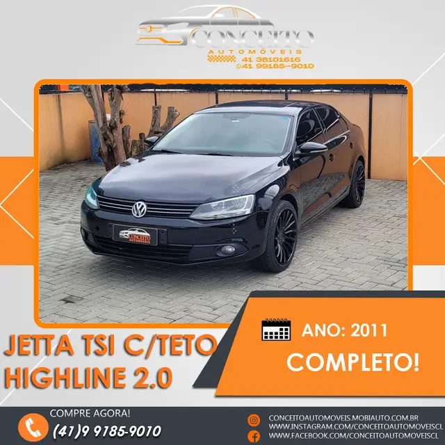 Carro Volkswagen Jetta 2011 2.0 TSI Highline DSG