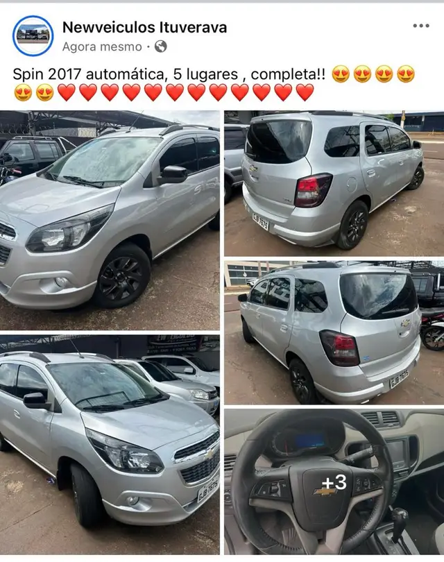 Carro Chevrolet Spin 2017 Advantage 5S 1.8 (Flex) (Aut)
