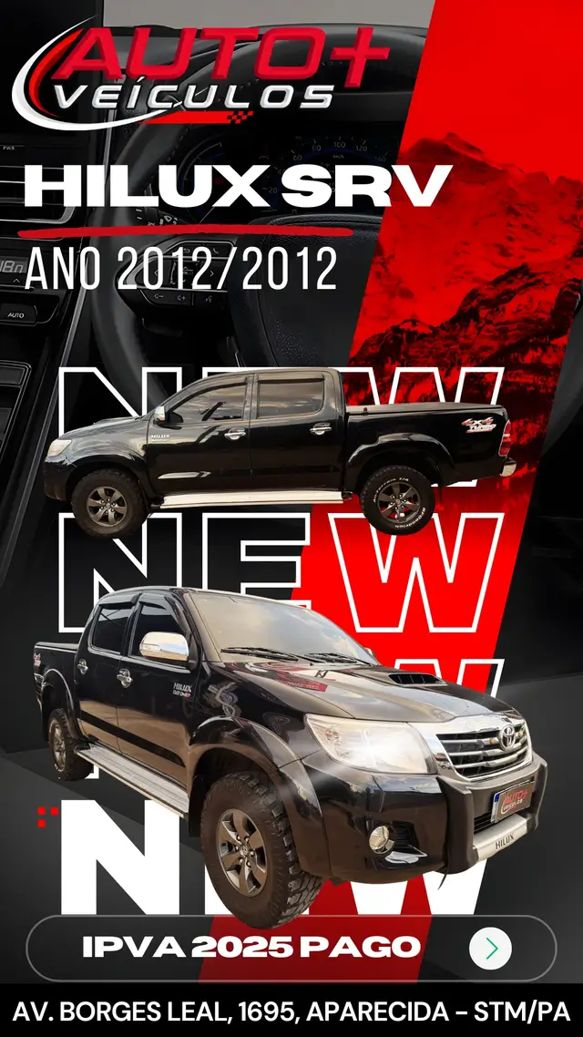 Carro Toyota Hilux Cabine Dupla 2012 Hilux 3.0 TDI 4x4 CD STD