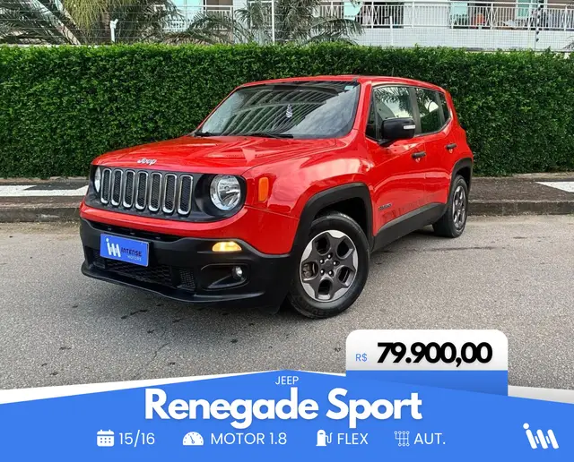 Carro Jeep Renegade 2016 Sport 1.8 4x2 (Aut) (Flex)