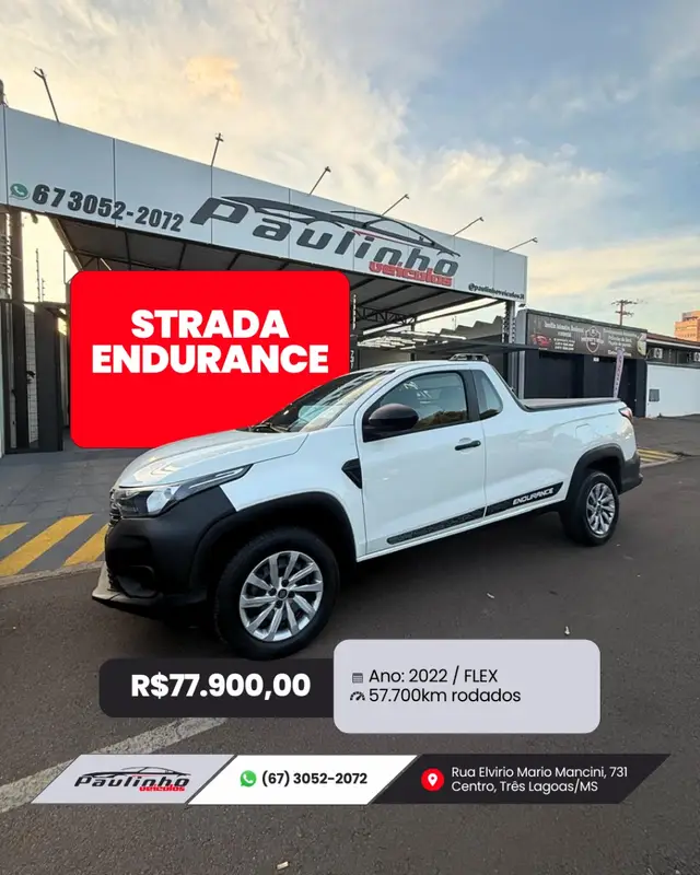 Carro Fiat Strada 2022 Endurance 1.4 CS