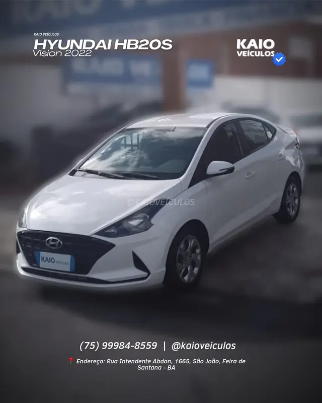 Carro Hyundai HB20S 2022 1.0 Vision (Flex)