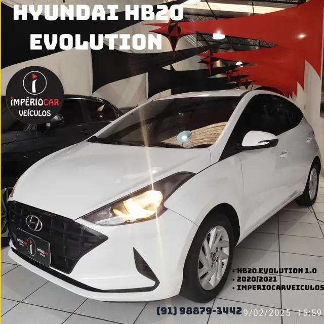 Carro Hyundai HB20 2021 Evolution 1.0