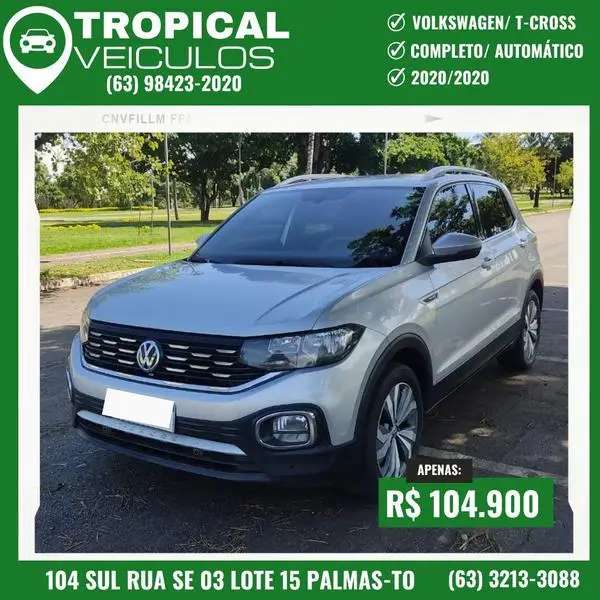 Carro Volkswagen T-Cross 2020 1.0 200 TSI