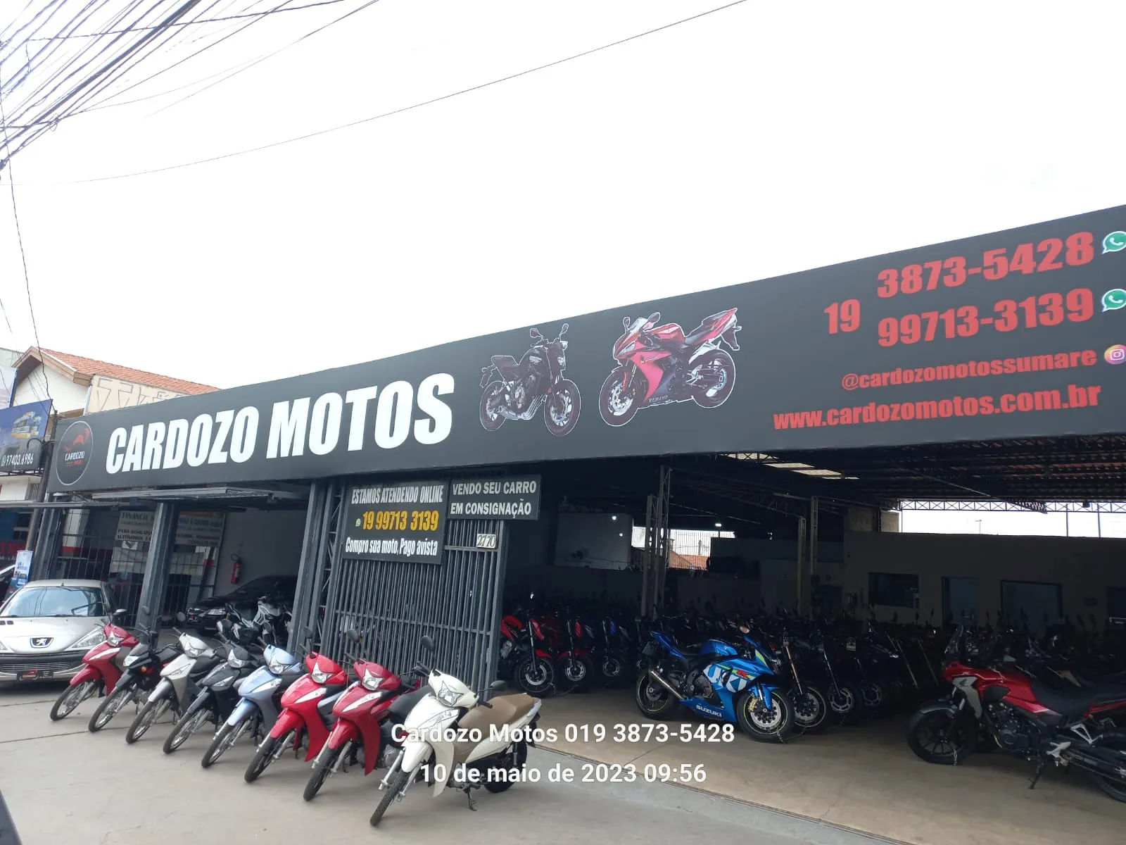 Fachada da loja Cardozo Motos  - Sumaré - SP
