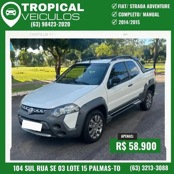 Carro Fiat Strada 2015 Adv.1.8 16V Dualogic Flex CD