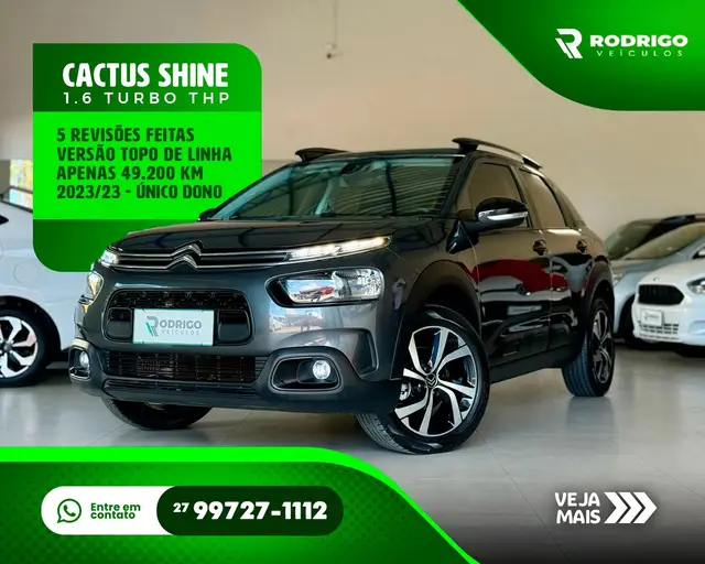 Carro Citroën C4 Cactus 2023 1.6 THP Shine Pack (Aut) (Flex)